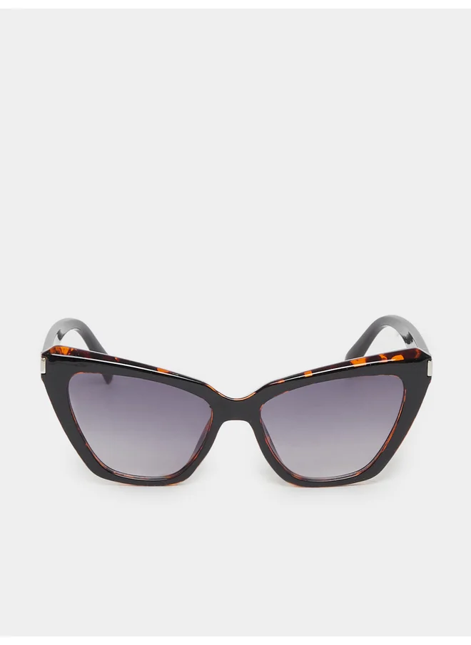 ستايلي Styli Tortoiseshell Print Polarized Cat Eye Sunglasses