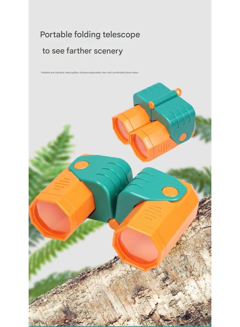 المنزل الذكي هوم سمارت طقم ملابس فاخر على طراز السفاري يتضمن سترة وقبعة وإكسسوارات أخرى، مثالي لألعاب الأطفال في الهواء الطلق، هدية رائعة في مناسبات الأطفال (مجموعة مكونة من 10 قطع) - Image 4