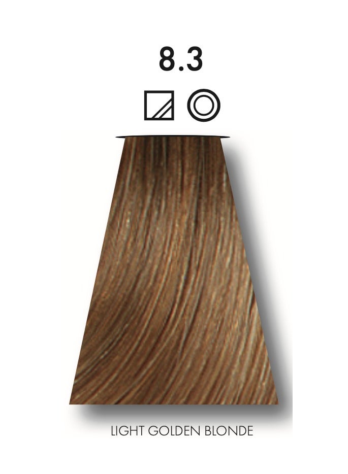 كين عبوتين من صبغة شعر كيون تينتا كولور رقم 8.3 أشقر ذهبي فاتح تحتوي على بروتين الحرير المعالج بتقنية سولامر خالية من البارابين - Image 2