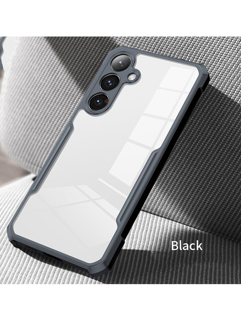 غطاء حماية للهاتف المحمول Samsung Galaxy A25 5G/A24 4G، غطاء رفيع للغاية وخفيف الوزن وممتص للصدمات ناعم من مادة TPU + غطاء خلفي شفاف من الأكريليك - Image 2