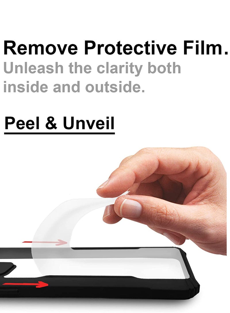 غطاء حماية للهاتف المحمول Samsung Galaxy A25 5G/A24 4G، غطاء رفيع للغاية وخفيف الوزن وممتص للصدمات ناعم من مادة TPU + غطاء خلفي شفاف من الأكريليك - Image 3