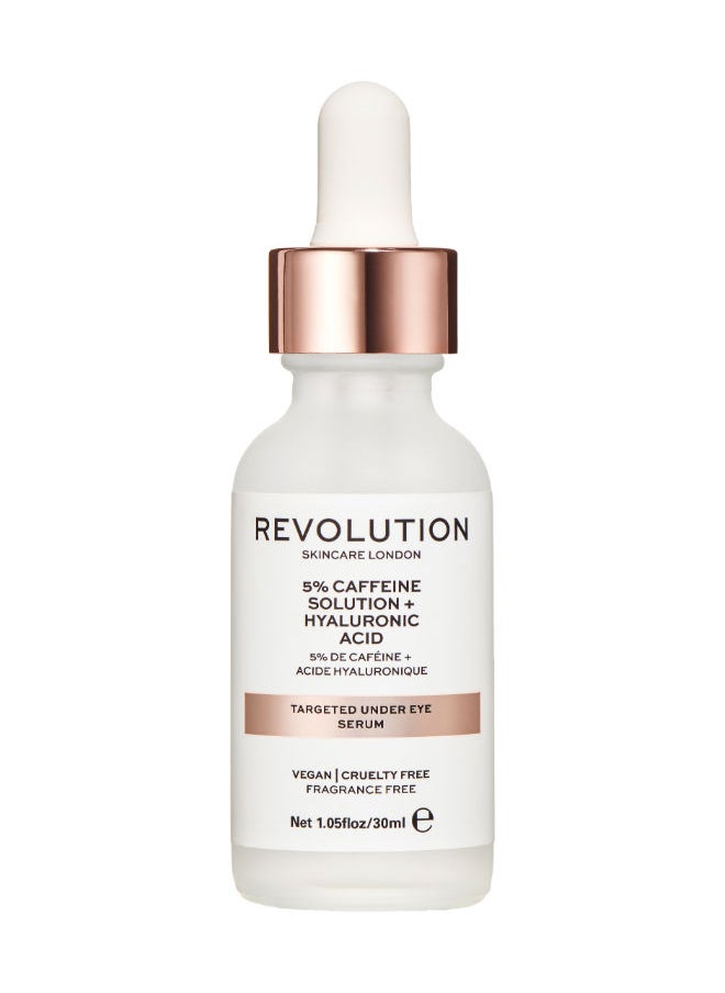 REVOLUTION - Revolution Skincare Targeted Under Eye Serum - 5% Caffeine Solution + Hyaluronic Acid - Image 1