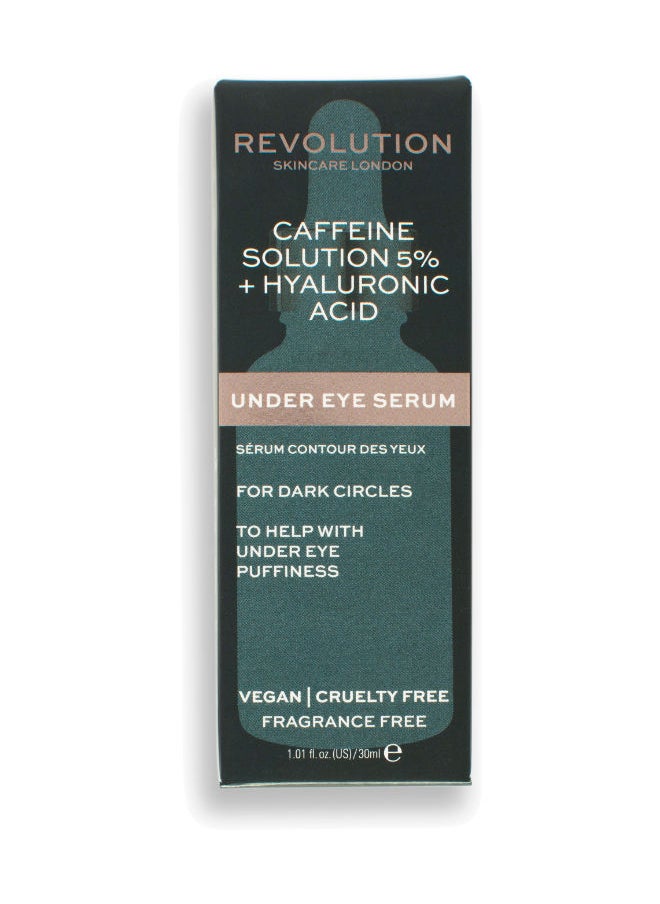 REVOLUTION - Revolution Skincare Targeted Under Eye Serum - 5% Caffeine Solution + Hyaluronic Acid - Image 1