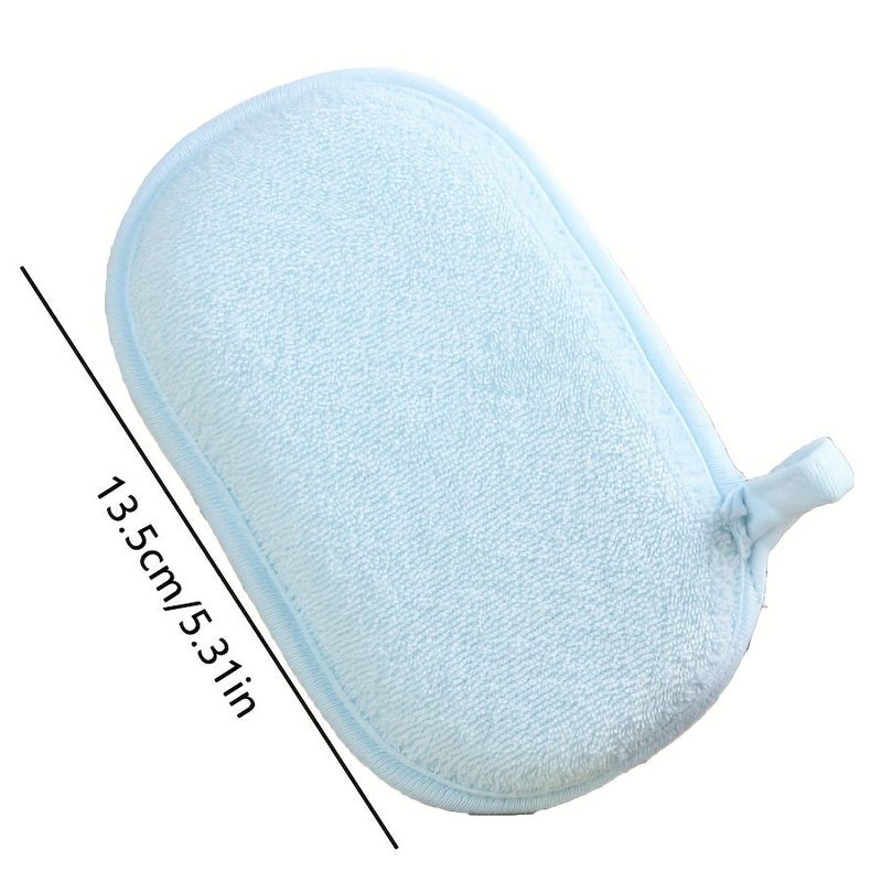 Pink Fish Shape Sponge Scrubber Bath Towel Body Wash Cloth - Image 2