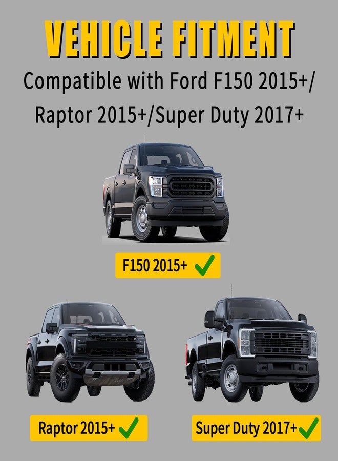Maxzina Ford F150 2015+/Raptor 2015+/Super Duty 2017+ Under Seat Molle Panel Second Row Storage Panel Black Carbon Steel Caddy - Image 2