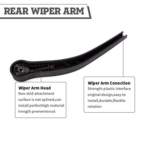 HODEE Rear Wiper Arm Blade Nut Set Replacement for Dodge Durango 2004-2009,Chrysler Aspen 2007-2009, Rear Wiper Cover Accessories Assembly,Wiper Cap Set for Back Windshield Window,HB,OE:5135583AA - Image 4