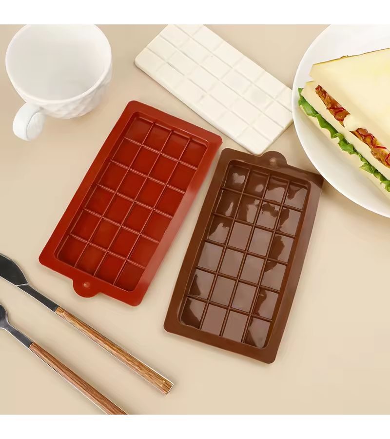 Coffee Brown Silicone Mold For Chocolate Making Sturdy Non Stick Easy Release - Image 2