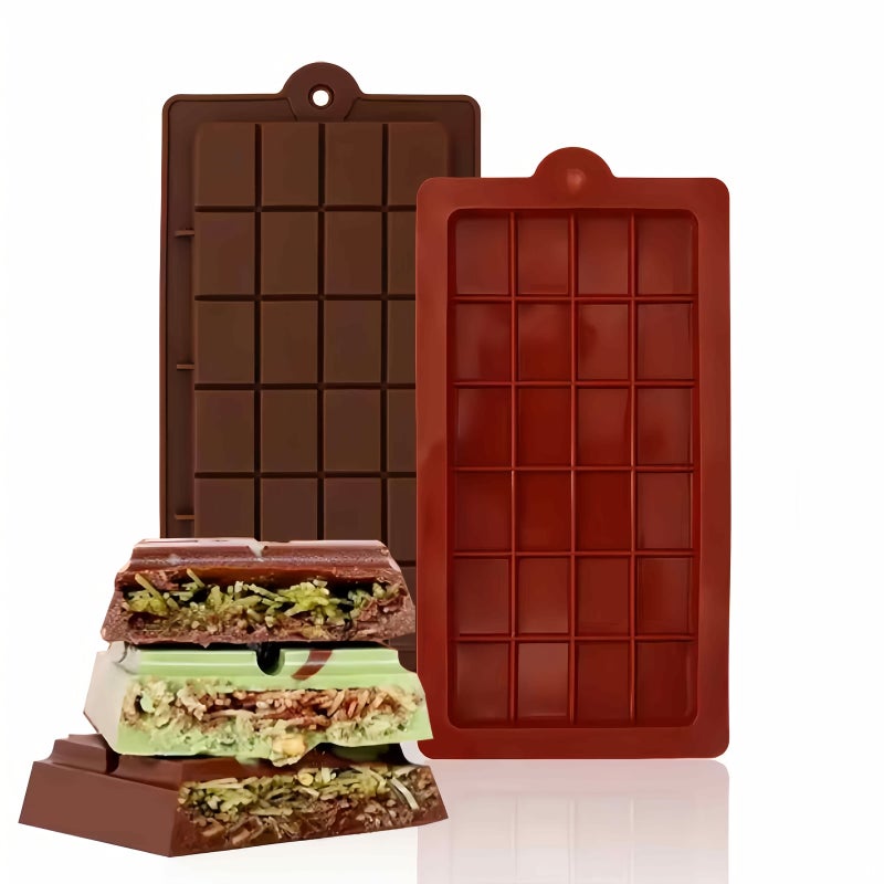Coffee Brown Silicone Mold For Chocolate Making Sturdy Non Stick Easy Release - Image 1