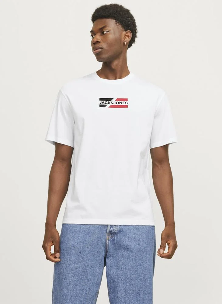 جاك اند جونز Logo Crew Neck T-Shirt