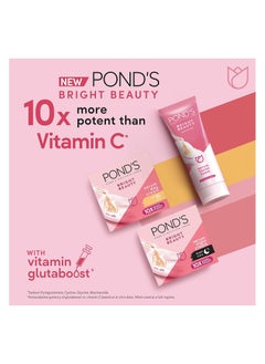 Pond's Set Of 3 Bright Beauty Serum Day Cream 50ml, Serum Night Cream 50ml and Facial Foam 50g For Brighter & Nourished Skin  - Image 3