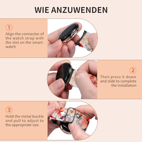 Zspoly Nylon Band Compatibel with Google Pixel Watch 4 3 （45mm）,Adjustable Elastic Replacement Wristbands Bands for Pixel Watch 4 Men/Women - Image 5