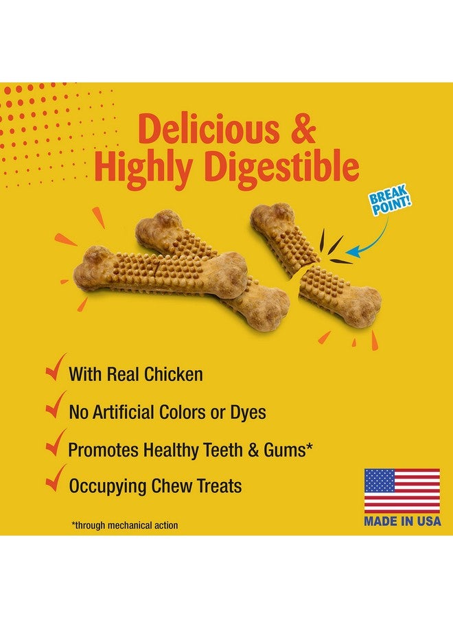 Nylabone Nubz Natural Edible Chew Treats For Dogs, Made In Usa, Chicken Flavor, Small  Up To 25 Lbs. (32 Count) - Image 2