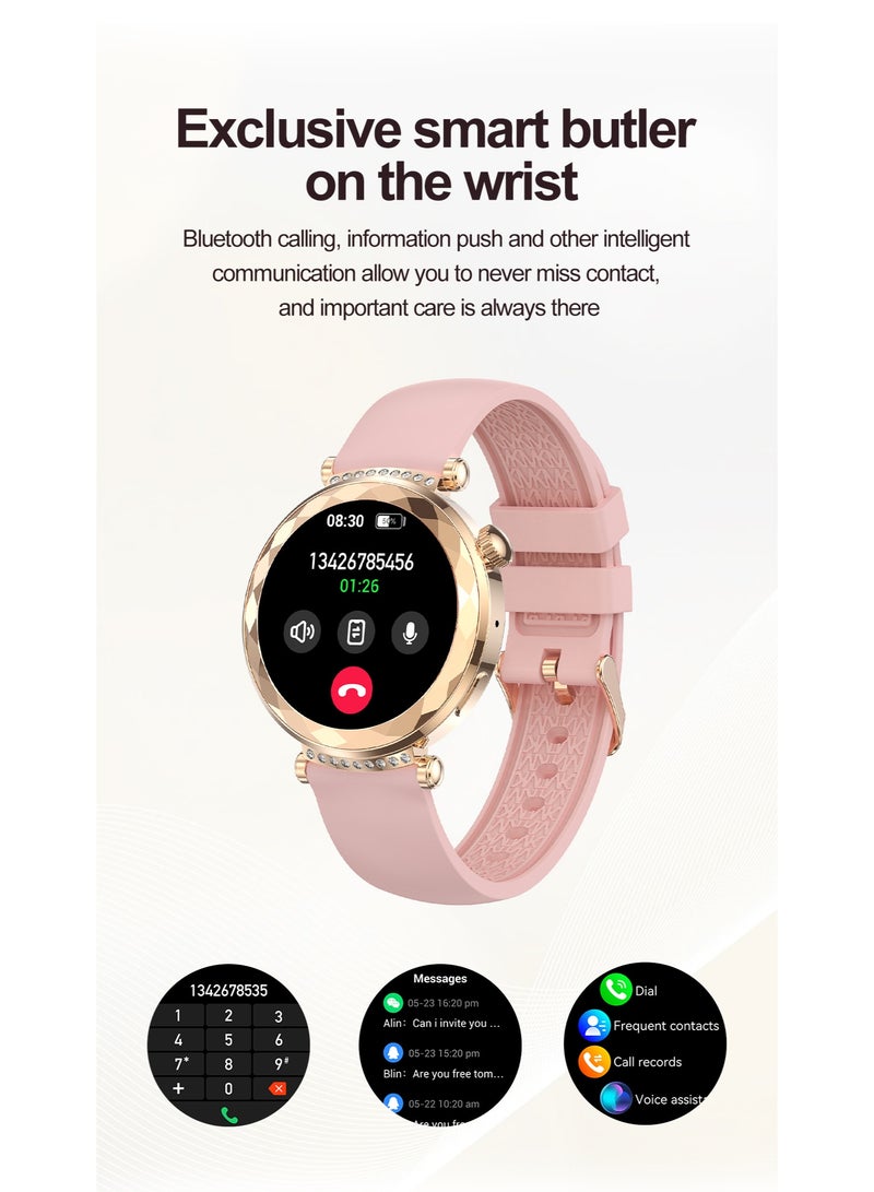 RollsTimi  New Ladies Smart Bluetooth AI Watch, Smart Bracelet, Multi-Function Sports Mode Setting, Equipped with Bluetooth 5.3, Answer/Make Calls, Multi-Language Selection RT-HK88 - Image 3