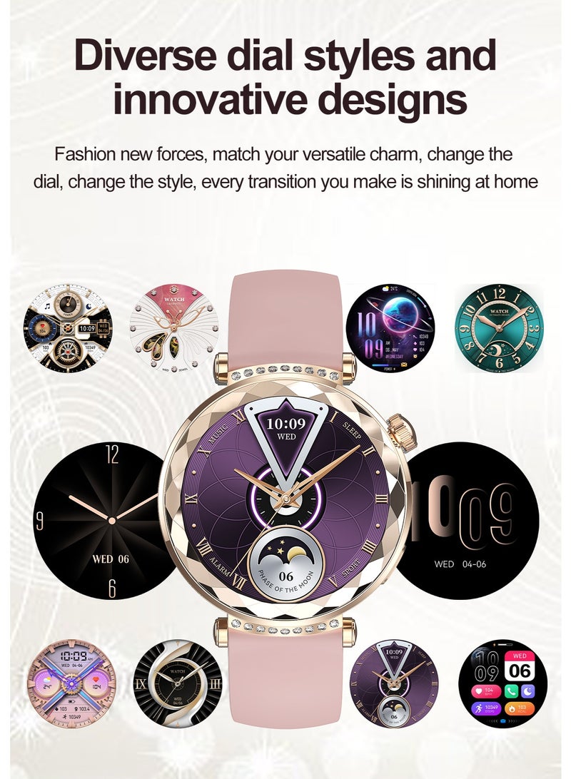 RollsTimi  New Ladies Smart Bluetooth AI Watch, Smart Bracelet, Multi-Function Sports Mode Setting, Equipped with Bluetooth 5.3, Answer/Make Calls, Multi-Language Selection RT-HK88 - Image 4