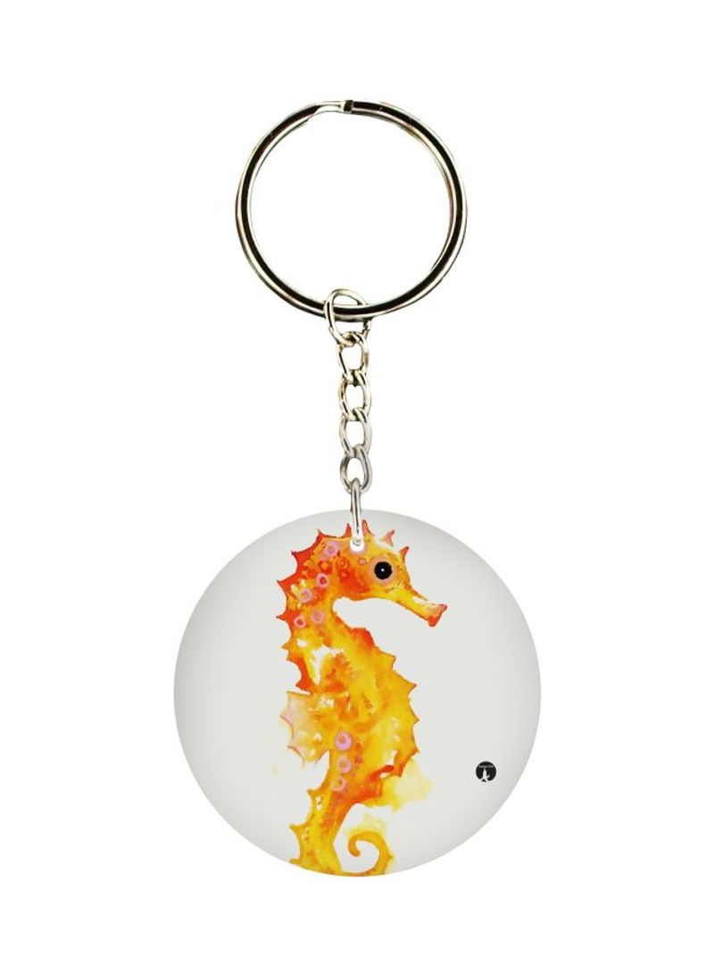 RKN Sea Horse Printed Single Sided Keychain