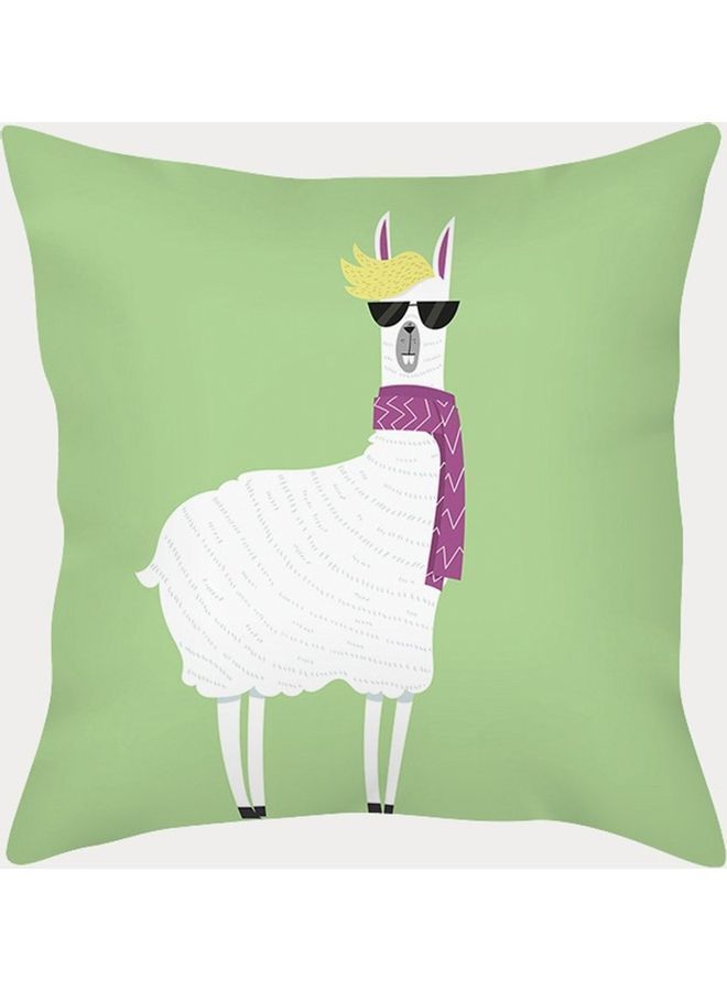 غطاء وسادة ديكور مزين بطبعة متعدد الألوان