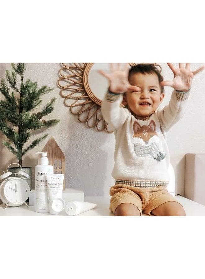 Babo Botanicals Sensitive Baby Fragrance-Free Diaper Cream - 25% Natural Zinc Oxide - Calendula, Shea & Cocoa Butter - EWG Verified - Vegan- From birth on - 2-Pack - Image 4