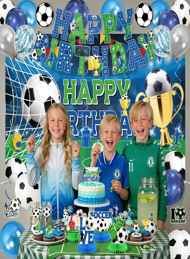 Roetyce Soccer Birthday Banner Decorations - Image 3