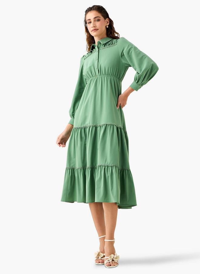 Splash FAV Tiered Midi Dress - Image 2