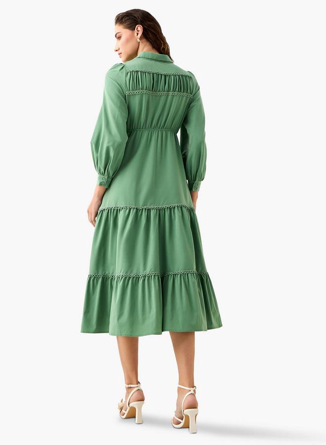 Splash FAV Tiered Midi Dress - Image 3