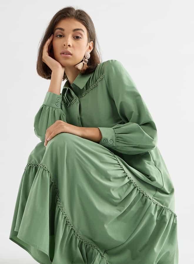 Splash FAV Tiered Midi Dress - Image 4