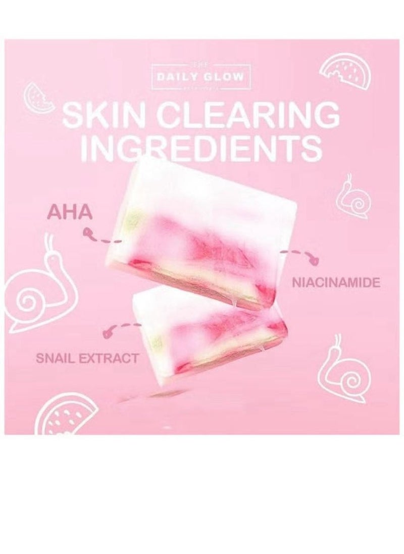 THE DAILY GLOW The daily glow Essentials Watermelon Serum Soap with Tea Tree  - Image 2