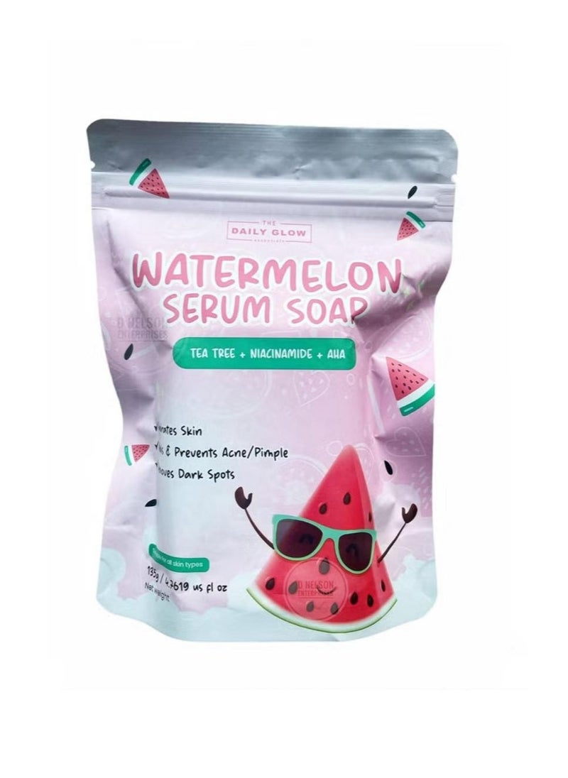 THE DAILY GLOW The daily glow Essentials Watermelon Serum Soap with Tea Tree  - Image 1