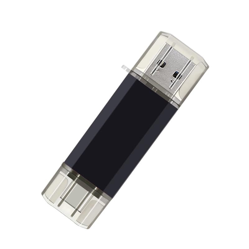 myemuun 2-Pack 128GB USB C Flash Drive Dual Type C + USB A Memory Stick Jump Drive 2-in-1 Thumb Drive for Storage and Backup (128GB*2 Black&Blue) - Image 3