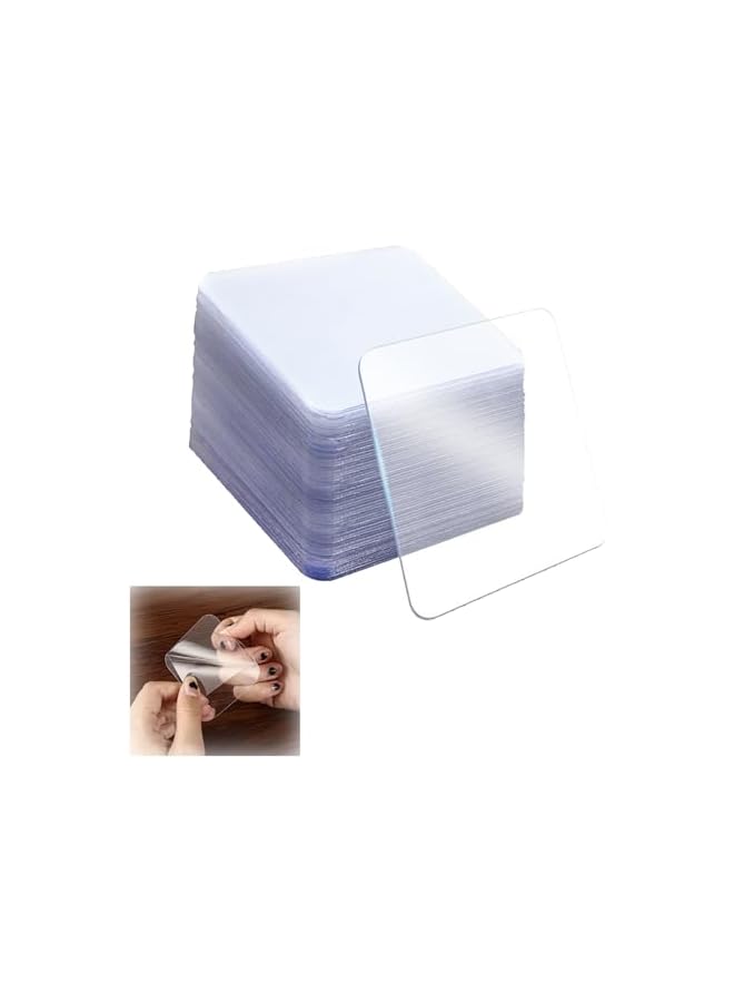 PROMASS promass Clear Heavy Duty Waterproof Double Sided Tape - 100 Pcs Pre-Cut Squares - Strong Adhesive Mounting Tape for Indoor and Outdoor Use - Removable, Multipurpose Tape  - Image 2