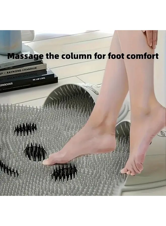Little White Rabbit Non Slip Bath Mat Exfoliating Foot Body Massage Mat With Back Brush - Image 2