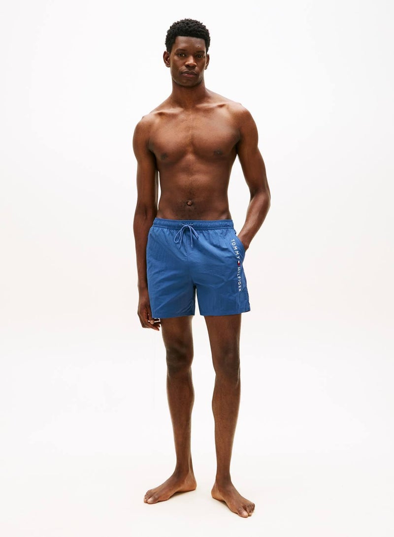 TOMMY HILFIGER Original Logo Mid Length Swim Shorts - Image 2