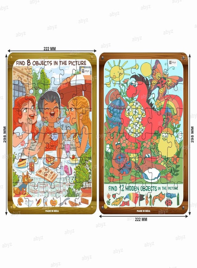 ABYZ Wooden Jigsaw Puzzle – Gossip Girls and Easter Party Playset for Little Explorers, 30-Pieces & Pack of 2 Games with Multicolor | Birthday Gift for (3-6 Year) Age Kids. - Image 4