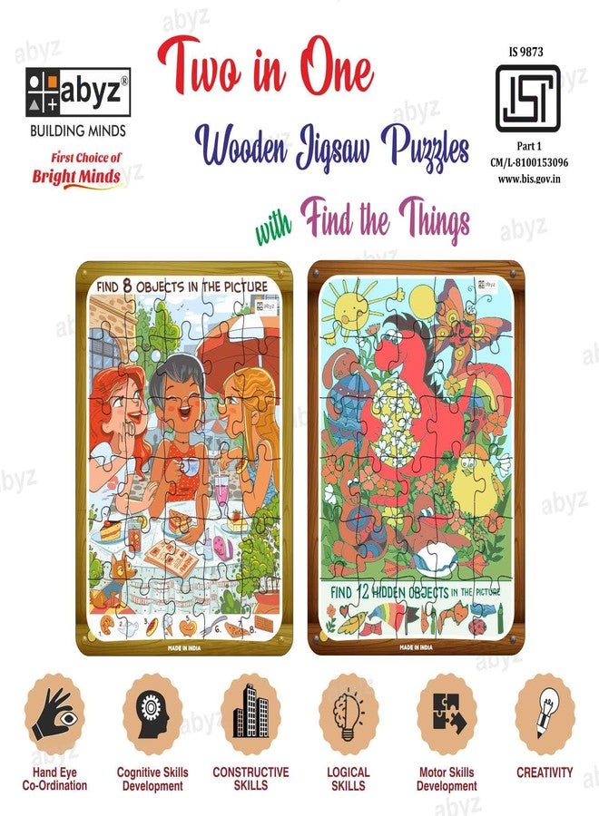ABYZ Wooden Jigsaw Puzzle – Gossip Girls and Easter Party Playset for Little Explorers, 30-Pieces & Pack of 2 Games with Multicolor | Birthday Gift for (3-6 Year) Age Kids. - Image 3
