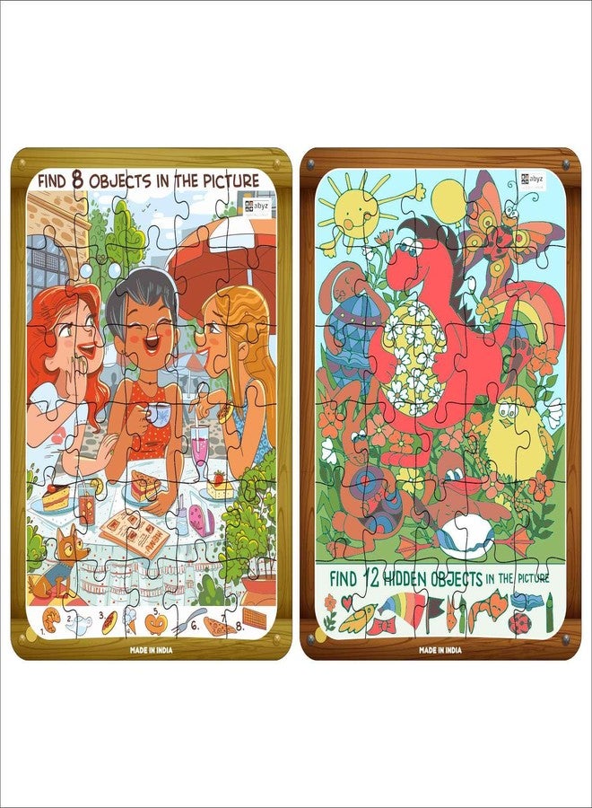 ABYZ Wooden Jigsaw Puzzle – Gossip Girls and Easter Party Playset for Little Explorers, 30-Pieces & Pack of 2 Games with Multicolor | Birthday Gift for (3-6 Year) Age Kids. - Image 1