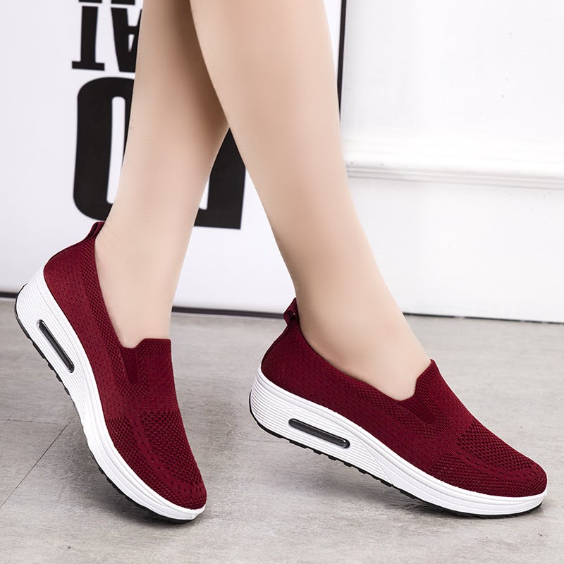 Casual Shoes Women'S Shoes New Japanese Style Slip-On Platform Air Cushion Shoes 2023 Fashion Dance Shoes Soft Sole Comfortable Women'S Shoes - Image 3