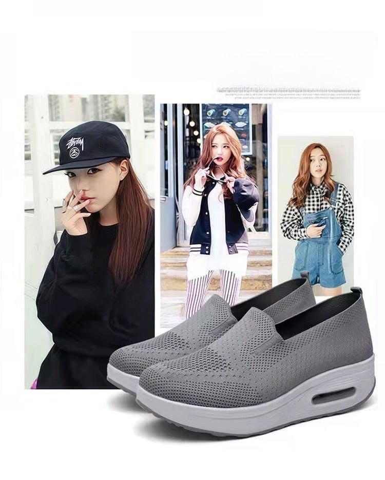 Casual Shoes Women'S Shoes New Japanese Style Slip-On Platform Air Cushion Shoes 2023 Fashion Dance Shoes Soft Sole Comfortable Women'S Shoes - Image 5