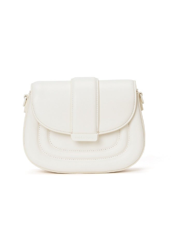 Mokobara MOKOBARA The Serif Handbag Vegan Leather Top Handle Stylish Women Shoulder Bag Top Handle Purse (Oatmilk)  - Image 1