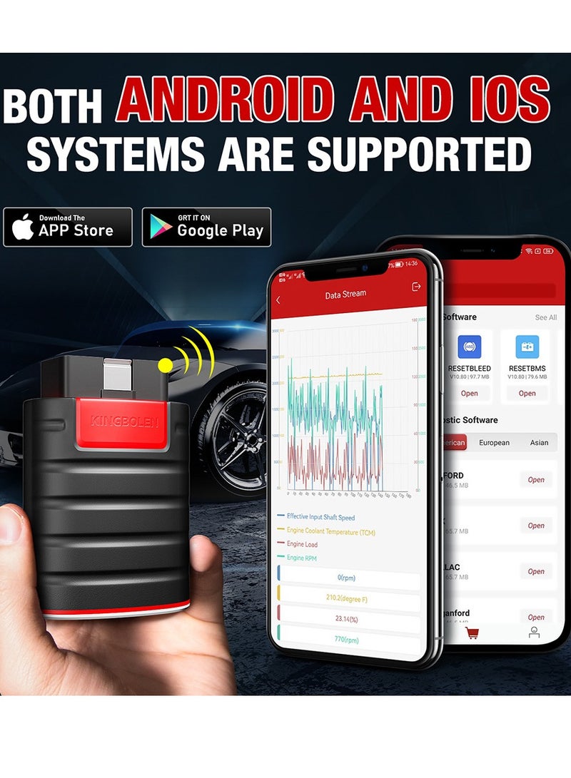 Thinkcar Kingbolen Ediag Bluetooth OBD2 Scanner, Car Code Reader, 16 Reset Service Functions, for IOS Android, Diagnostic Scan Tool, ECU Coding, Auto-VIN - Image 4