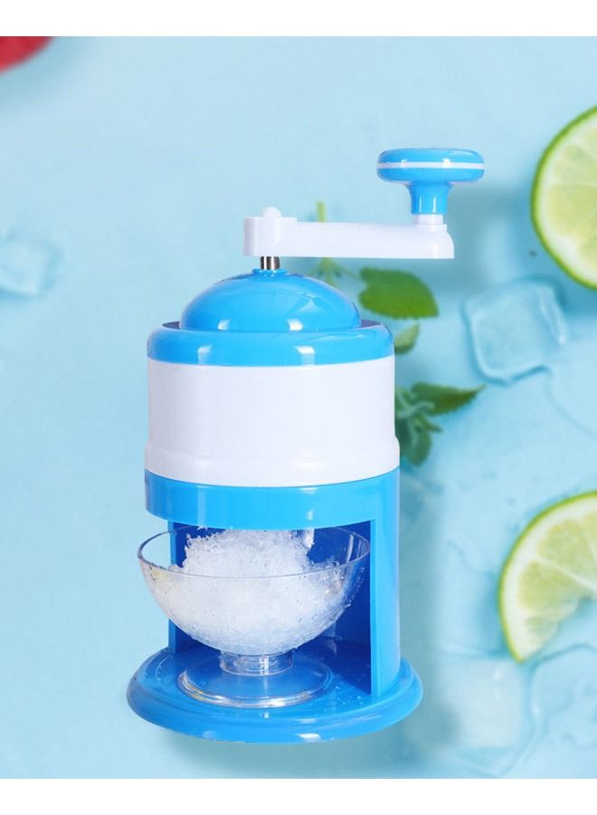 عربست كسارة الجليد المحمولة ، ماكينة حلاقة الثلج كرنك اليد ، الخلاطات اليدوية كسارات الجليد صغيرة تعمل يدويا ماكينة حلاقة الجليد Slushie ، أداة المطبخ المنزلية للحزب / الاحتفال (الأزرق) - Image 2