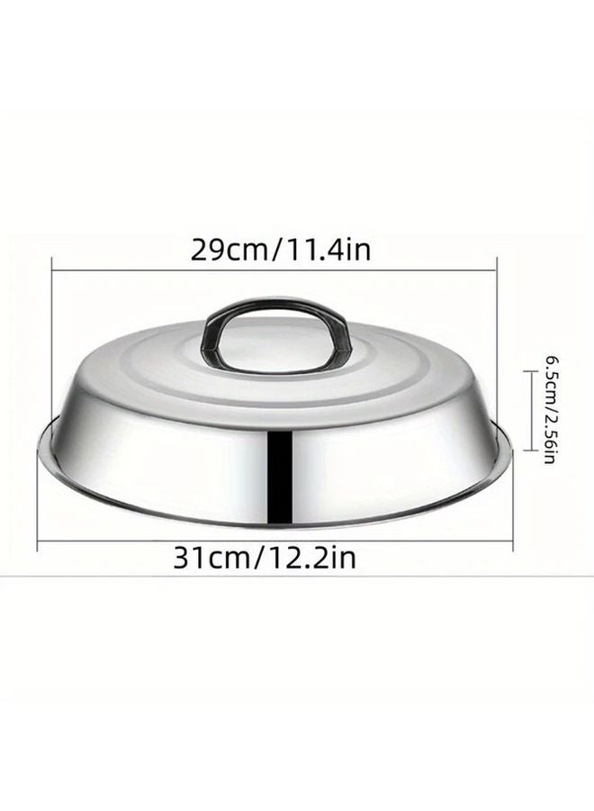 Stainless Steel Basting Cover 12 6 Inch Cheese Melting Dome For Flat Top Grill - Image 4