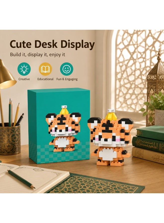 1 Set 150 Pcs Crown Tiger Shaped Micro Building Blocks, DIY Educational Assembly Toy With Fixed Dimensions, For Hands-on Ability Training Of Children Aged 6 And Above - Image 5