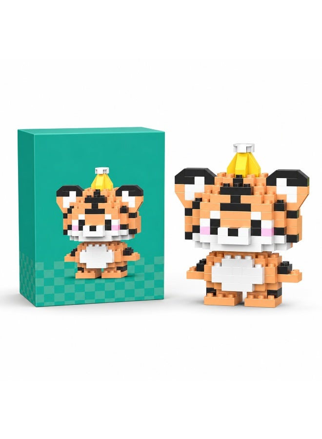 1 Set 150 Pcs Crown Tiger Shaped Micro Building Blocks, DIY Educational Assembly Toy With Fixed Dimensions, For Hands-on Ability Training Of Children Aged 6 And Above - Image 1