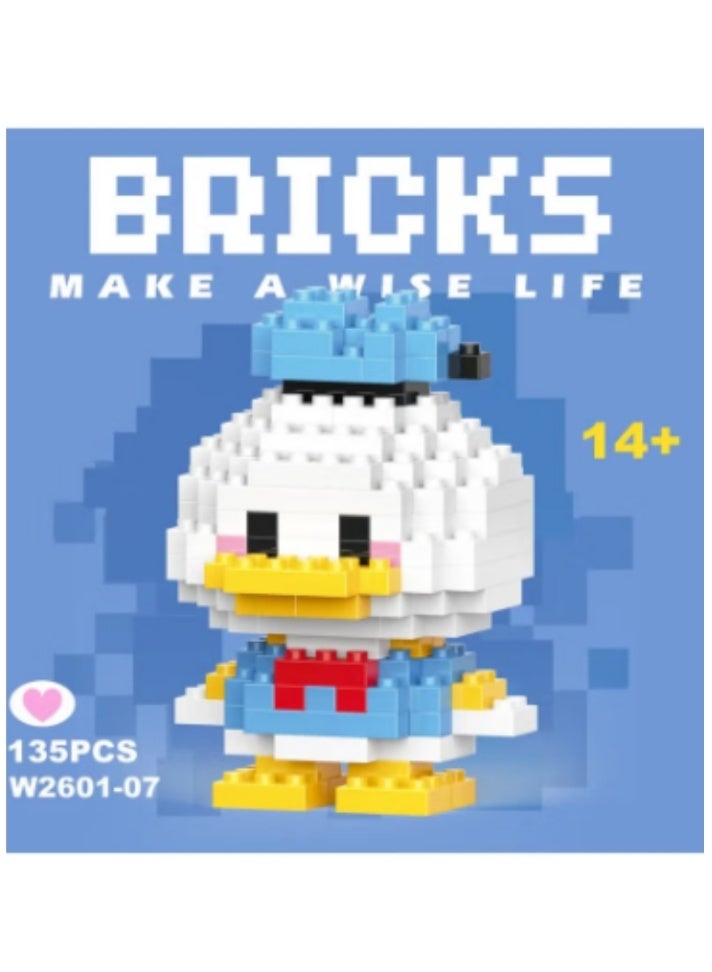Bricks Micro-particle building blocks, children's toys, puzzles, assembling cartoon series, nano blocks - Image 1