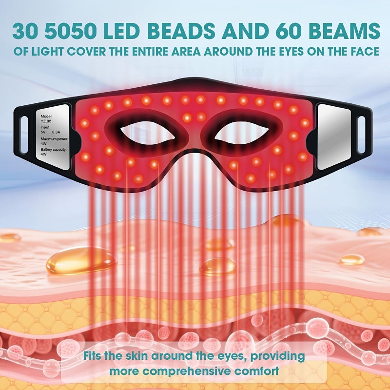 5 Modes LED Red Light Eye Mask Facial Skin Care Device - Image 2