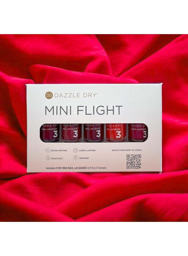 Dazzle Dry Dazzle Dry Mini Flight - Best of Reds - 5 Mini Lacquers - Image 3
