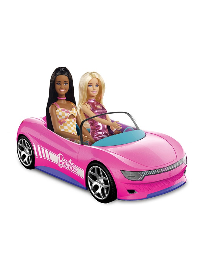 Hot Wheels - Barbie RC Toy Car, Remote-Control Pink Convertible, Can Hold 2 Barbie Fashion Dolls And Trunk Opens For Storage, Sticker Sheet For Customizing - Image 1