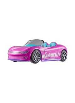 Hot Wheels Barbie RC Toy Car, Remote-Control Pink Convertible, Can Hold 2 Barbie Fashion Dolls And Trunk Opens For Storage, Sticker Sheet For Customizing  - Image 5