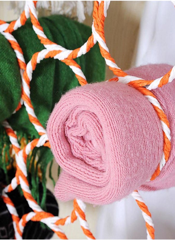 ماركة غير محددة 28 حلقة وشاح هوك ، وشاح ، ربطة عنق ، حزام ، منظم الجوارب ، لون عشوائي  - Image 3