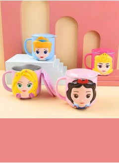 Generic 1pc 3D Cartoon Character Kids Drink Water Cup Stainless Steel 280ml ( Belle )  - Image 2
