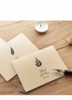 Excefore greeting card, Vintage Envelope Greeting Card, Kraft Paper Cards with Sealing Stickers, DIY Retro Paper, Customized (12PCS)  - Image 3